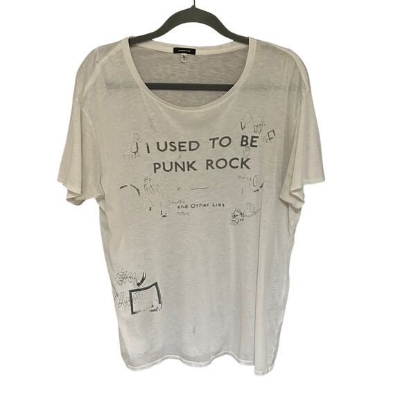 R13 Punk Rock Scribble Boy Graphic T-Shirt Japanese Jersey – Small - Picture 4 of 8